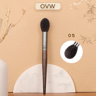  【OVW  Face Highlight Goat Hair Brush Fluffy thon Highlighter Buffing Makeup Brush Goat Hair XQ05 