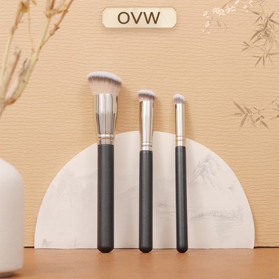 【OVW】Bộ cọ trang điểm 3 cái FDS010203 Bàn chải nền 170 Bàn chải che khuyết điểm 270 Chi tiết Bàn chải che khuyết điểm 370