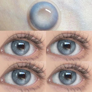 Kính áp tròng UYAAI Apex 1 cặp màu blue soft lens ống kính cận thị 14,2mm hàng năm 0,00--8,00 độ