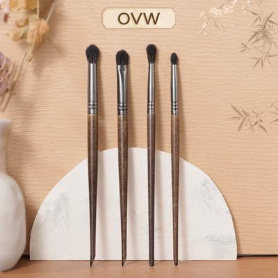 【OVW】Set 4 cọ trang điểm XQ11 + XQ12 + XQ19 + N64B đánh phấn mắt chất liệu lông dê