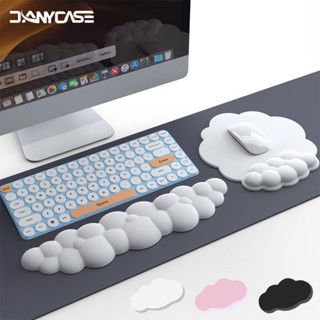 Bàn Phím Đám Mây Cổ Tay Còn Lại Memory Foam Bàn Phím Lòng Bàn Tay Và Cao Su Đế Còn Lại Bàn Phím Tiện Dụng Miếng Lót Cổ Tay Hỗ Trợ Giảm Đau Miếng Lót Chuột Chơi Game Phụ Kiện Máy Tính