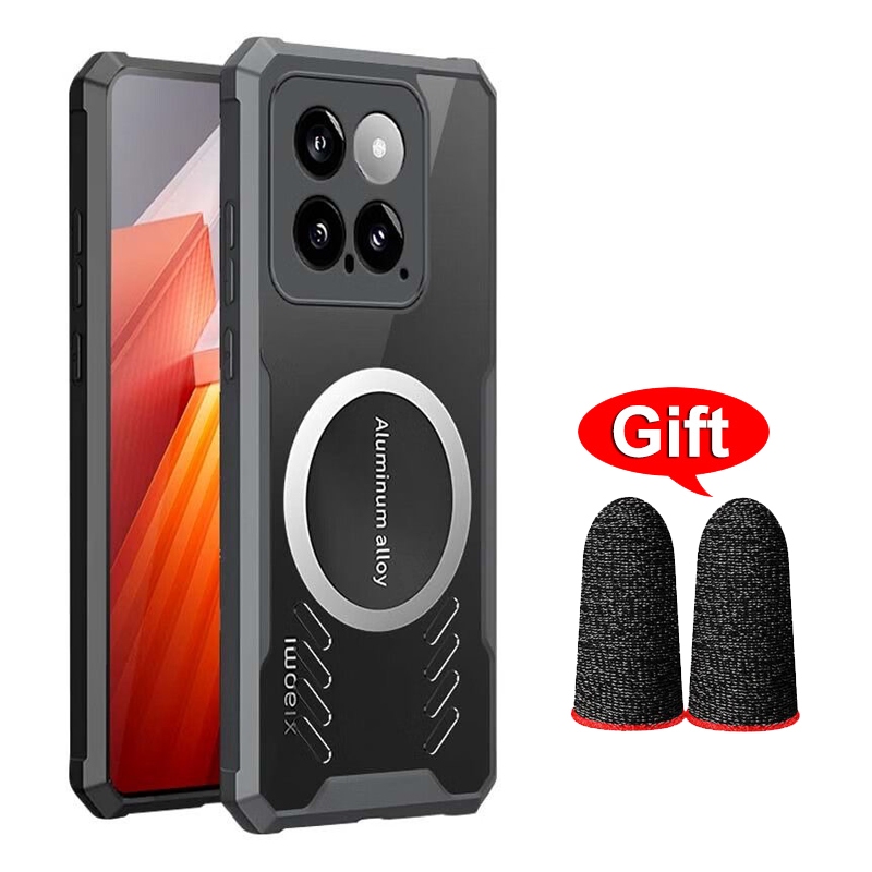 Dành Cho Xiaomi Mi 14 5G Ốp Lưng Hợp Kim Nhôm Tản Nhiệt Cho Xiaomi Mi 14 Pro Mi 14T Pro Graphene Làm