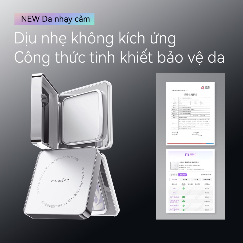 Phấn Nén kiềm dầu Carslan Soft Mist 24h Phấn Phủ trang điểm Mềm Mại Lâu Trôi 8g | BigBuy360 - bigbuy360.vn