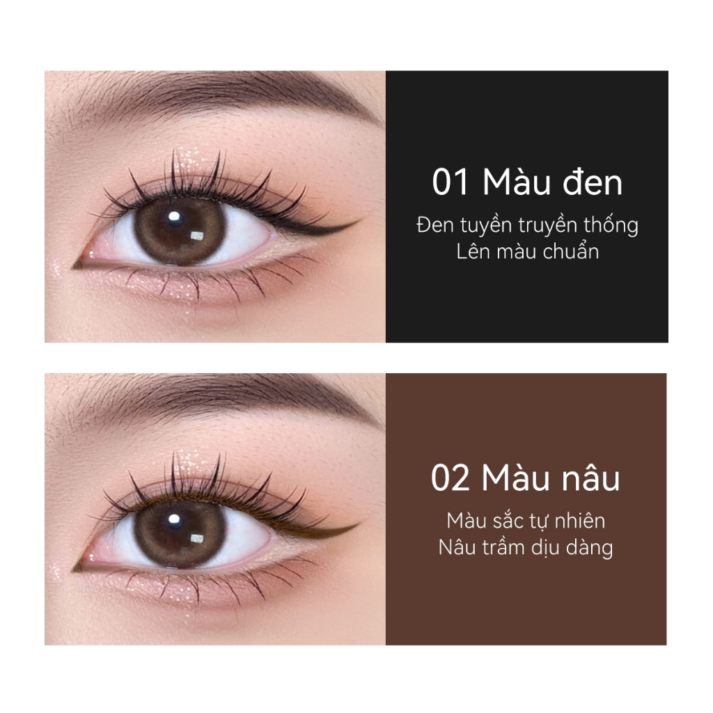 Bút kẻ mắt nước nét mảnh Carslan Không lem trôi suốt 12H 0,55ML