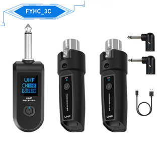 Hệ thống micro không dây K1 2.4Ghz Bộ thu phát XLR cho máy trộn Mic động Hệ thống PA Guitar