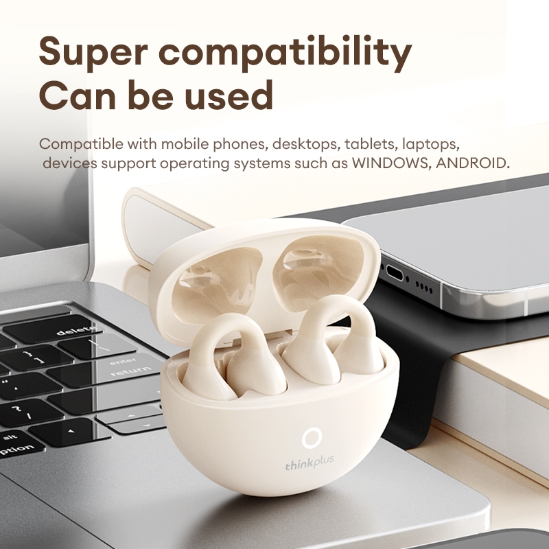 Tai nghe Bluetooth Lenovo LP25 Thoải mái Mặc dài Tuổi thọ pin Giảm tiếng ồn thông minh BT5.4 | BigBuy360 - bigbuy360.vn