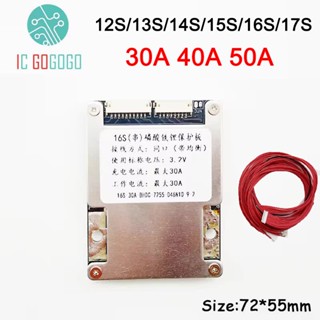 30a 40A 50A 12S 13S 14S 16S 17S 36V 48V 60V Lifepo4 Li-ion Pin Lithium Bảng Bảo Vệ Cân Bằng BMS 3.7V 3.2V Lưu Trữ Năng Lượng