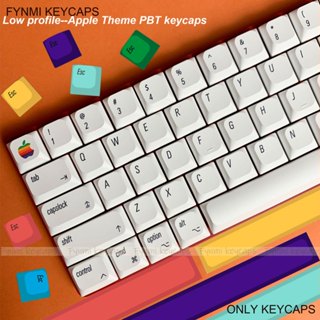  Fynmi Low Profile 127 phím Chủ đề văn phòng đầy màu sắc PBT Dye Thăng hoa Keycap cho bàn phím cơ 