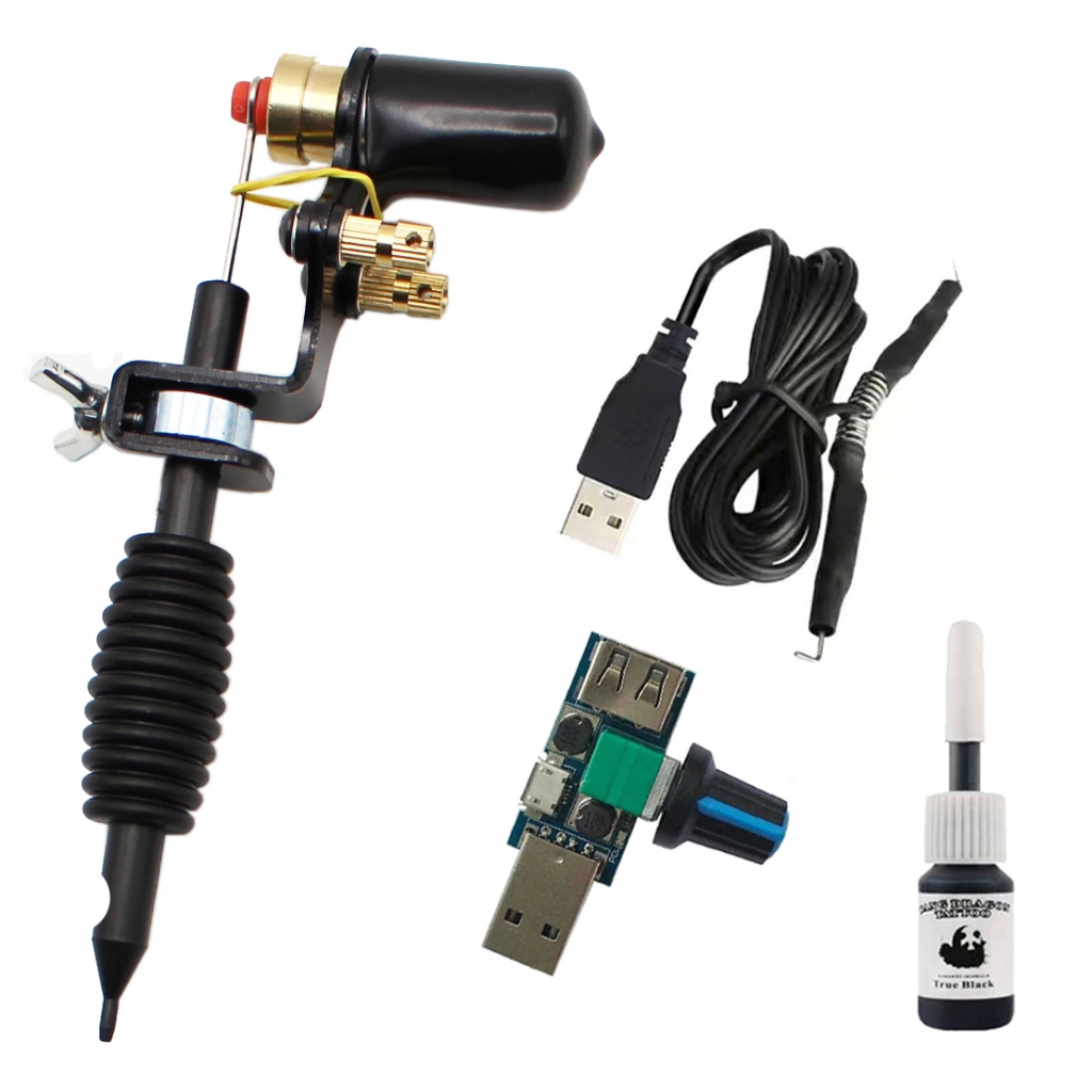 Động Cơ Nhỏ Máy Xăm Bộ Di Động Di Động Hình Xăm Công Cụ Cắm Vào Power Bank Sử Dụng usb Móc Tay Cầm Người Mới Bắt Đầu Máy Xăm Động Cơ