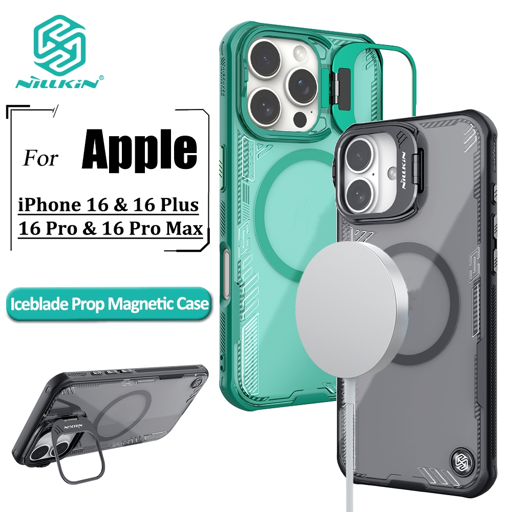 Ốp Lưng Từ Tính Nillkin Iceblade Cho iPhone 16 Pro Max 16 Plus 16 Pro Ốp lưng Flip Cover Bảo Vệ Ống 