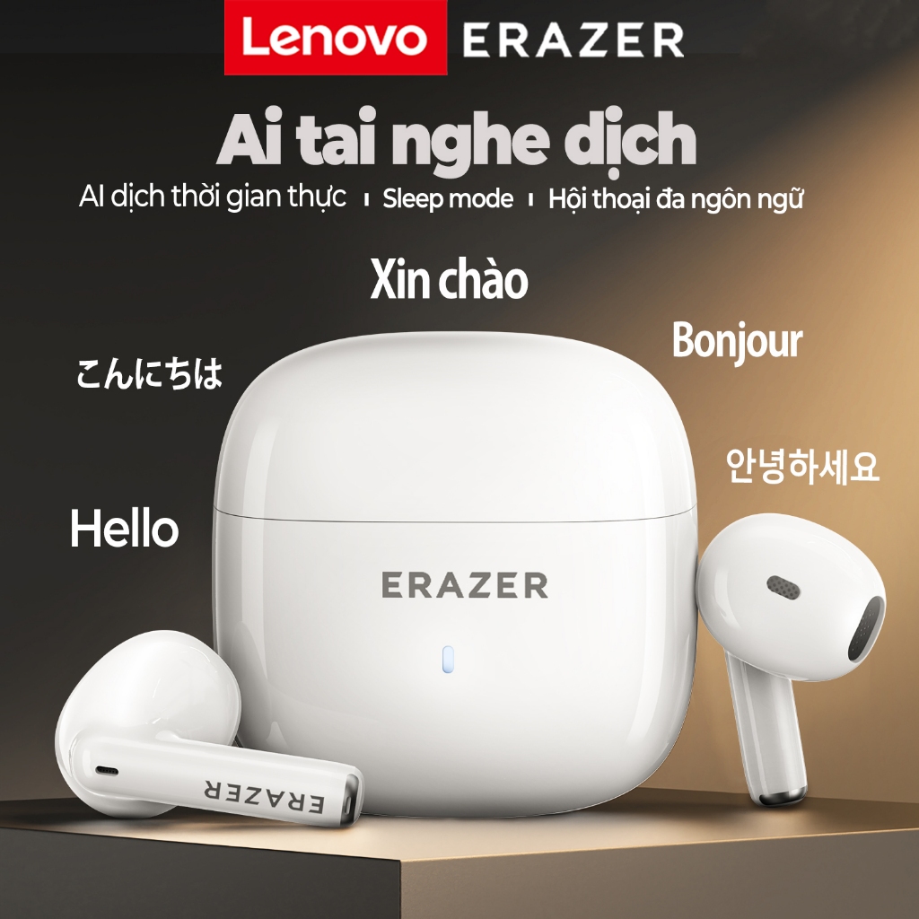 Lenovo Erazer XT92 PRO TWS Al Tai nghe không dây dịch tai nghe AI phiên dịch Sleep ASMR Bluetooth thông minh thời gian thựcTWS có Mic Mini Bluetooth 5.4 Tai nghe thể thao | BigBuy360 - bigbuy360.vn