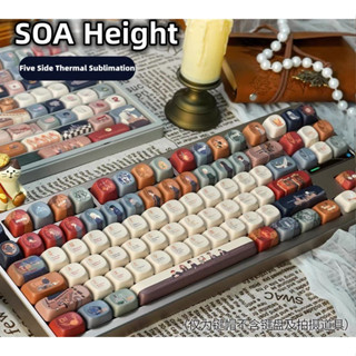 140 Phím Thư từ một người bạn xa Keycaps Cherry SOA MOA Chiều cao PBT Chất liệu Keycap Năm mặt thăng hoa nhiệt Đơn giản cá nhân sáng tạo tùy chỉnh cơ khí Keycaps Áp dụng 61 64 68 71 84 87 96 98 100 104 108 