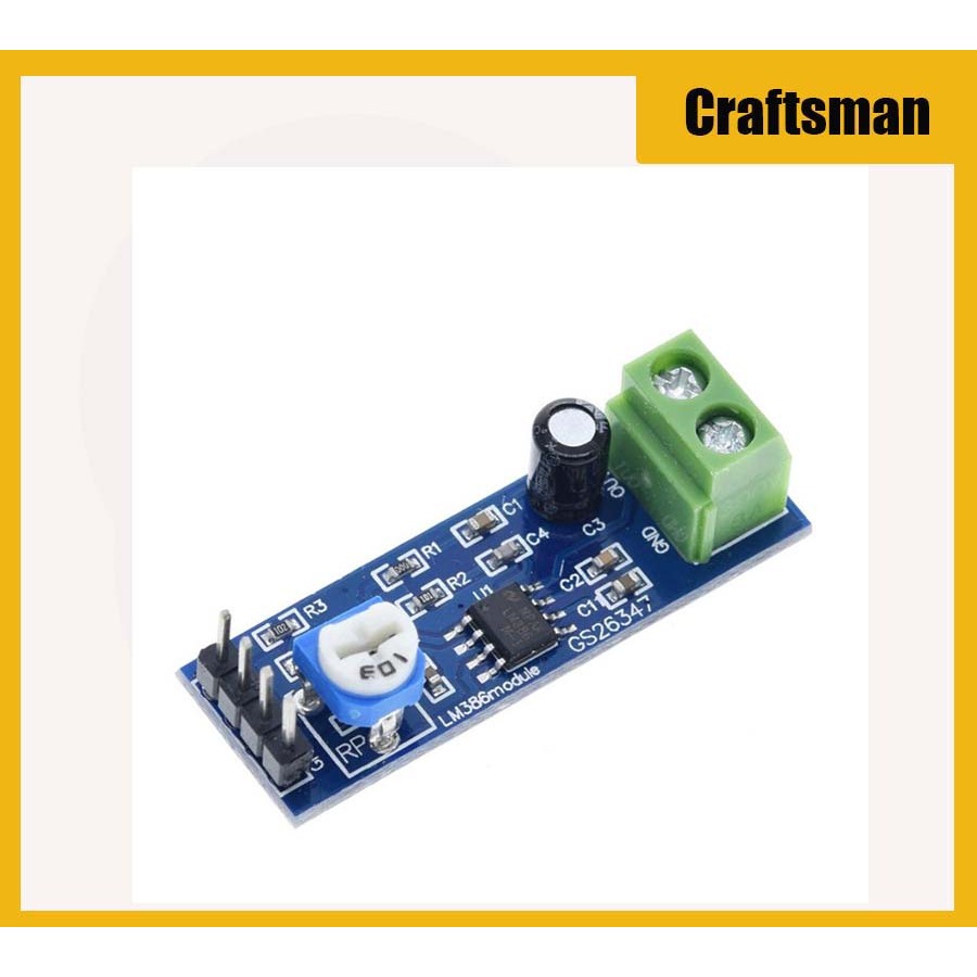 Công suất âm thanh LM386 200 lần Bảng khuếch đại 5V-12V LM386