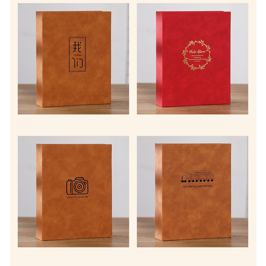 Album ảnh 4R Sách album 4x6 inch cho ảnh 6 inch 200 tờ Bao da