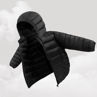  W.G.Q Áo phao bé gái bé trai   Áo khoác có mũ trùm đầu dài tay thu đông lông cừu ấm áp thoải mái 