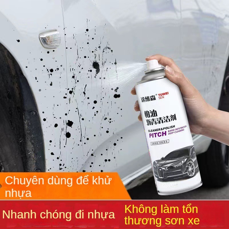 Rửa Xe Nhựa Đường Bụi Sơn Ô Tô Nhựa Đường Tẩy Dầu Mỡ Nhãn Dán Tự Dán