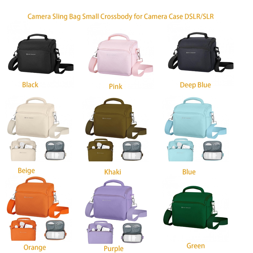 Túi đeo máy ảnh K & F Concept Túi đeo chéo nhỏ Hộp đựng máy ảnh DSLR / SLR Vai