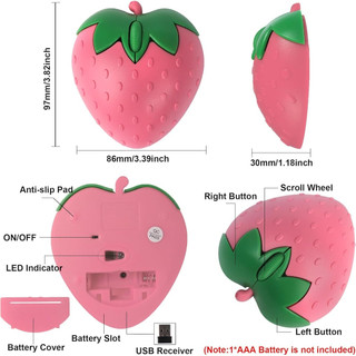 Elec Space Chuột máy tính mini hình Hello Kitty/ ếch dễ thương