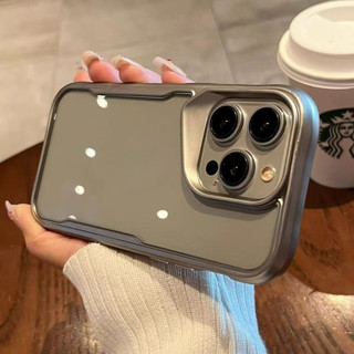 Ốp Điện Thoại Chống Sốc Trong Suốt Màu Titan Cho iPhone 16 15 Pro Max 14 13 12 11 Pro Max 14 15 Plus 6 6s 7 8 Plus Xs Max XR Vỏ Thẩm Mỹ Acrylic Mềm Silicon Ốp Lưng