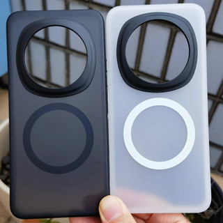 Vỏ Cho Honor 200 Magic 7 6 Pro Ốp điện thoại Nam Châm Trong Suốt Bán Trong Suốt Da Mờ Cảm Giác Cứng PC Ốp điện thoại Cho Magic6 Pro Chống Sốc Bảo Vệ Vỏ