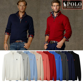 Polo Ralph Lauren Nam / Quần Áo / Áo Len Nam Một Phần Tư Dây Kéo Áo Len Đứng Cổ Áo Len Nam