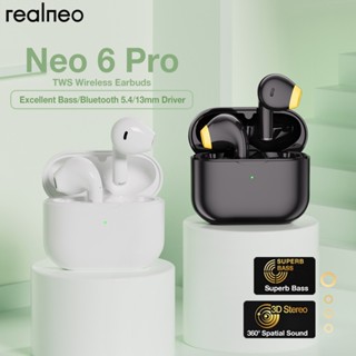 Tai nghe Bluetooth Mini Realneo Neo 6 Pro Tai nghe không dây có thể sạc được Trò chơi điện tử có Mic