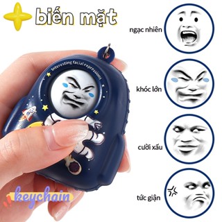 Sáng Tạo Báo Chí Thay Đổi Mặt Móc Khóa Vui Nhộn Thay Đổi Khuôn Mặt Túi Đồ Chơi Phụ Kiện Quà Tặng Cung Cấp Ngày Nam