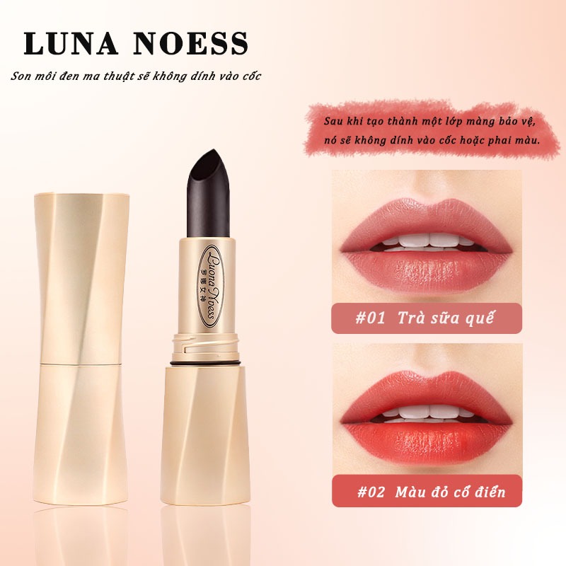 LUONA NOESS Son dưỡng môi Black Magic Lipstick Trang điểm môi, son bóng