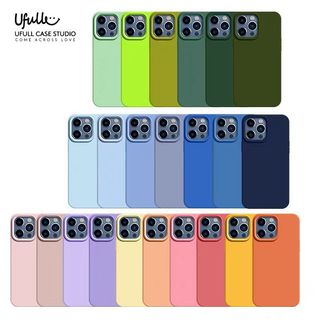 [21 Màu] Ốp Lưng Mềm Silicon Lỏng Cho iPhone 16 15 14 13 12 11 Pro Max 15 14 Plus Bảo Vệ Toàn Diện Ống Kính Vỏ Thiết Kế Flannel Bảo Vệ Toàn Diện Vỏ Mềm Chống Rơi