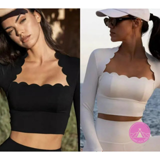 áo gym tay dài áo tập gym nữ dài tay Viền Chặt Chuyên Nghiệp Chạy Bộ Thể Dục Pilates Đào Tạo Top