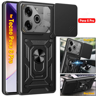  Vỏ ống kính máy ảnh trượt TECNO Pova 7 Ultra 6 5 4 Pro 3 Neo 2 Vỏ giáp giáp cấp quân sự 