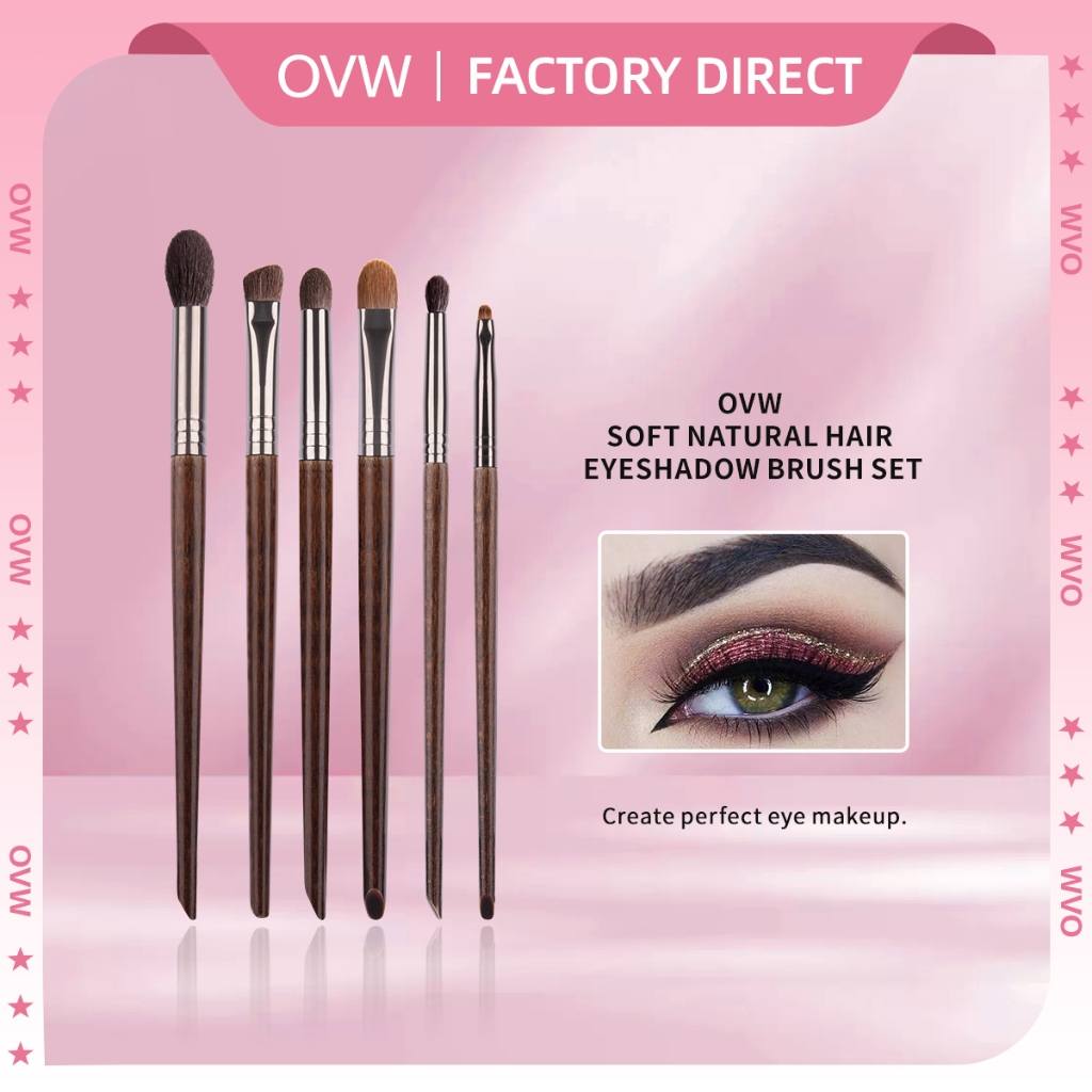 OVW Bộ cọ trang điểm phấn mắt đa chức năng Bút kẻ mắt Chi tiết Máy xay sinh tố 6 chiếc XQ71314171924