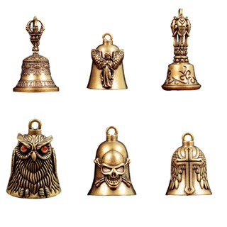  Retro Punk Đôi Cánh Thiên Thần Chuông Đầu Lâu Cú Chuông Mặt Dây Chuyền Móc Khóa Cá Tính Xe Máy Rider Móc Khóa Quyến Rũ Cho Bạn Trai Quà Tặng Sinh Nhật 