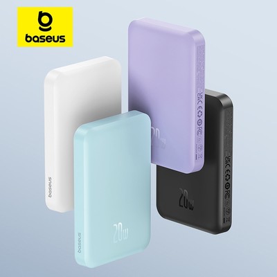 Baseus Power Bank 5000mAh Sạc nhanh không dây từ tính Mini có chức năng tự động đánh thức