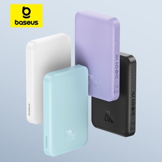  Baseus Power Bank 5000mAh Sạc nhanh không dây từ tính Mini có chức năng tự động đánh thức 