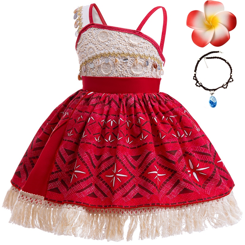 Moana 2 Moana cosplay tua rua váy đi biển cho bé gái váy biểu diễn