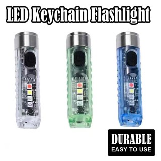  Đèn pin di động Mini Đèn pin cứu hộ khẩn cấp ngoài trời có nam châm Đèn cắm trại LED COB Đọc sách Đèn móc khóa siêu sáng 