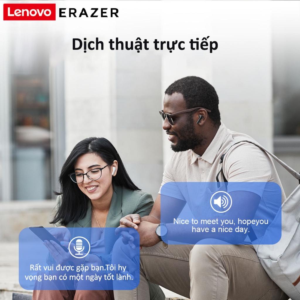 Lenovo Erazer XT92 PRO TWS Al Tai nghe không dây dịch tai nghe AI phiên dịch Sleep ASMR Bluetooth thông minh thời gian thựcTWS có Mic Mini Bluetooth 5.4 Tai nghe thể thao | BigBuy360 - bigbuy360.vn