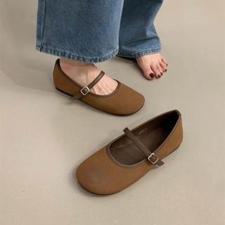UETEEY Giày Búp Bê dép sandal nữ đi chơi giày sandal Phối hợp dễ dàng Lịch sự Tiện dụng Đẹp FBL24A06R2 43Z241022
