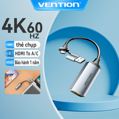 Card ghi hình Vention HDMI USB 2.0 HD 1080P 60Hz dành cho game PS4 DVD