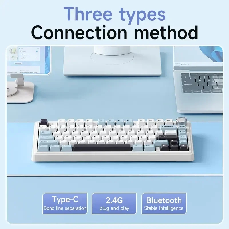 Bàn phím cơ đệm AULA F75 | Chế độ ba không dây | Chìa khóa có thể gập lại hoàn toàn nóng | Bố cục 75% | Chơi game / Thể thao điện tử / Văn phòng | BigBuy360 - bigbuy360.vn