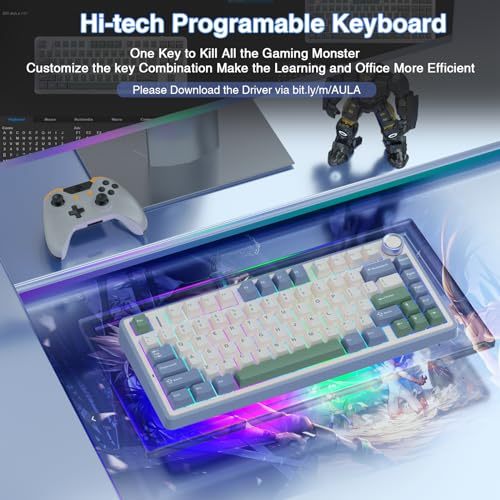 Bàn phím cơ đệm AULA F75 | Chế độ ba không dây | Chìa khóa có thể gập lại hoàn toàn nóng | Bố cục 75% | Chơi game / Thể thao điện tử / Văn phòng | BigBuy360 - bigbuy360.vn