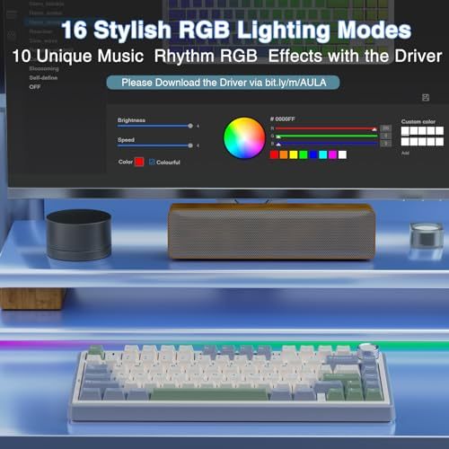 Bàn phím cơ đệm AULA F75 | Chế độ ba không dây | Chìa khóa có thể gập lại hoàn toàn nóng | Bố cục 75% | Chơi game / Thể thao điện tử / Văn phòng | BigBuy360 - bigbuy360.vn