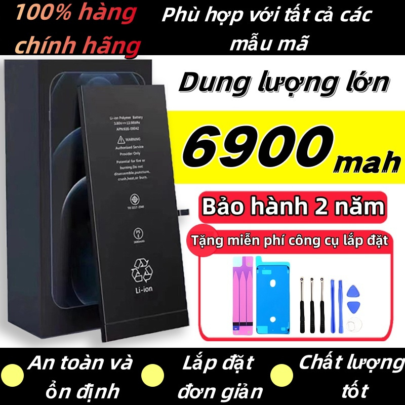 Pin sạc nhanh dung lượng lớn Áp dụng chính hãng 100% 5-6-7-8-Mini-X-Xs-Xr-Xsmax-11-12-13-SE-Promax