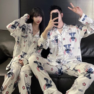 đồ ngủ đôi quần ngủ nam đồ ngủ đông đồ ngủ pijama lụa bộ đồ ngủ dài tay