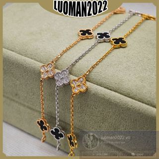 Vòng tay mini năm hoa bốn lá 9mm thời trang