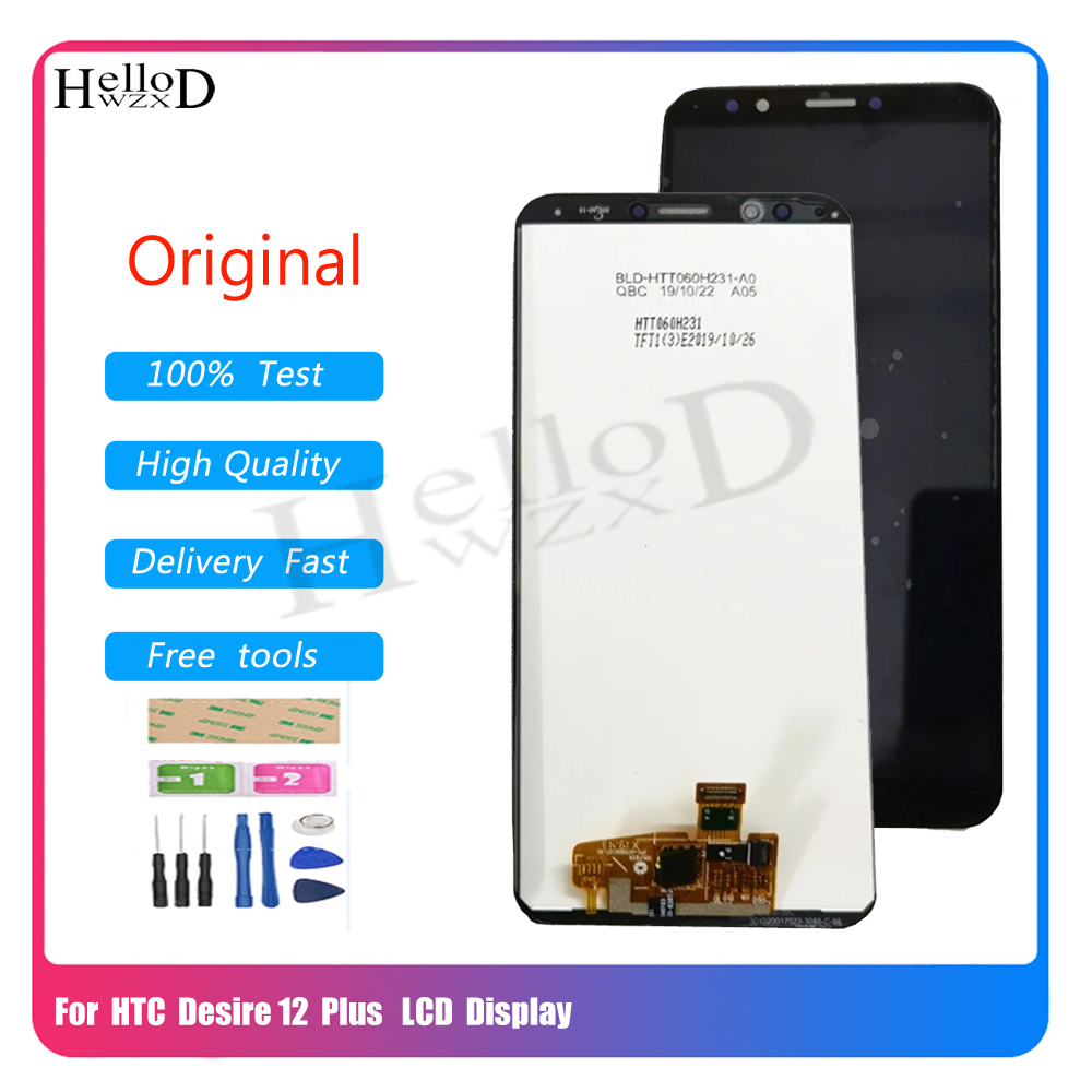Dành cho HTC Desire 12 Plus Desire 19 Plus LCD & Bộ số hóa màn hình cảm ứng + Dụng cụ