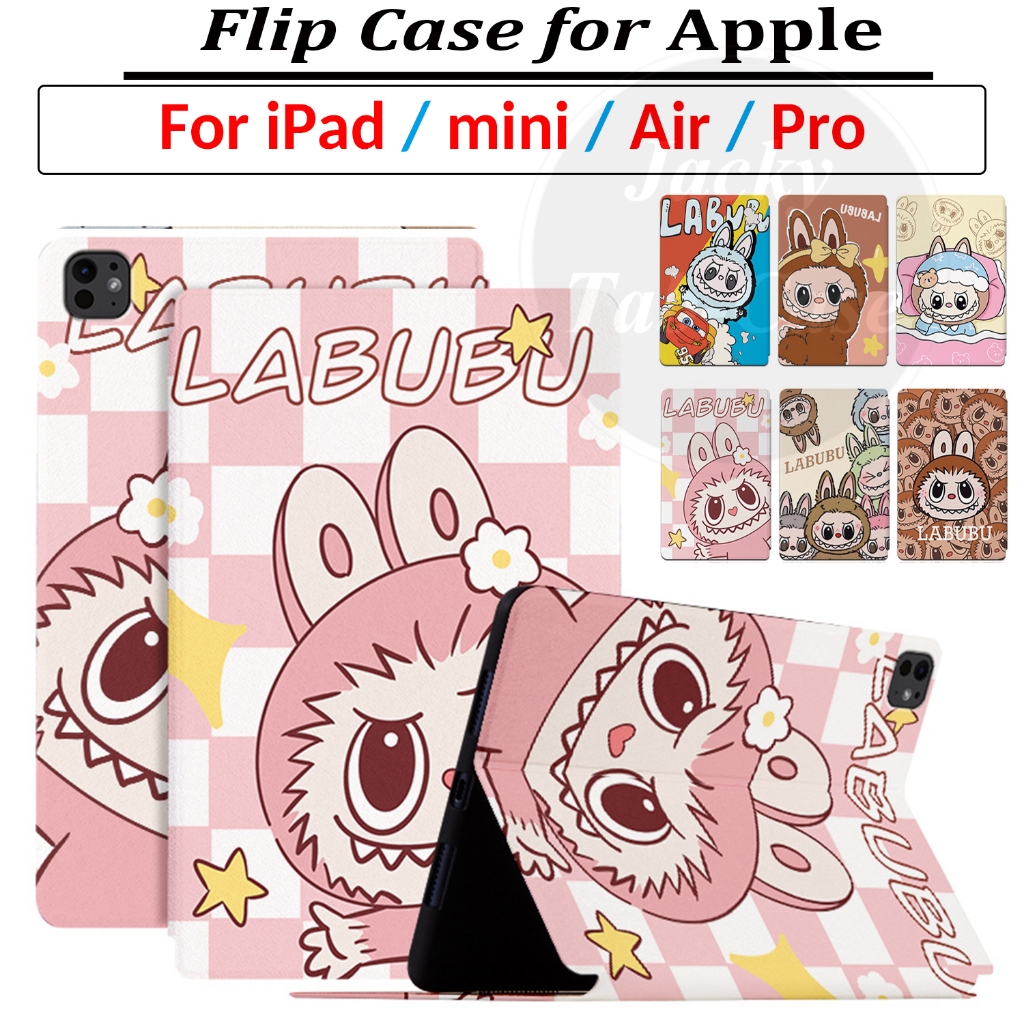 Dành Cho iPad mini (A17 Pro) 7 6 5 4 3 2 1 Air 11-inch M2 2024 Pro 11 "M4 Pro11 Vỏ Da LABUBU Thời Trang Flip Stand Cover Cho iPad 10th Gen 9 8 ipad10 10.9 10.5 10.2 9.7 8.3 7.9 inch