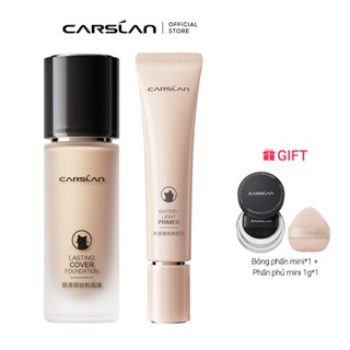 【Combo Carslan Kem nền dạng lỏng Lasting 30g + Kem lót trang điểm 30g