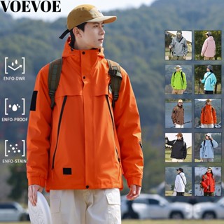 [Vovevoe] Áo khoác chống nước dành cho nữ và nam Áo khoác thể thao mỏng chống gió và có mũ trùm đầu ngoài trời